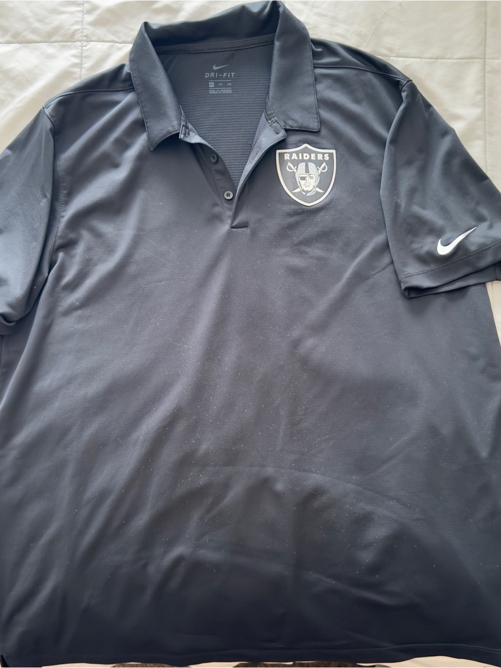 Nike Black Raiders Dri-FIT Polo